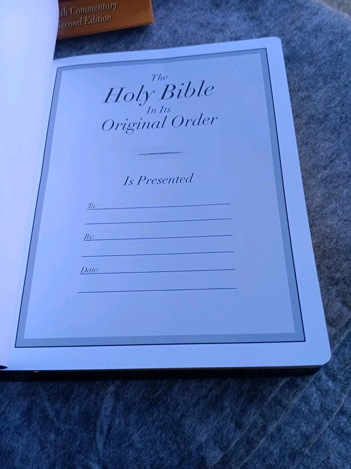 The Holy Bible Original Order – New English Translation Calfskin Cover Boxed NEW