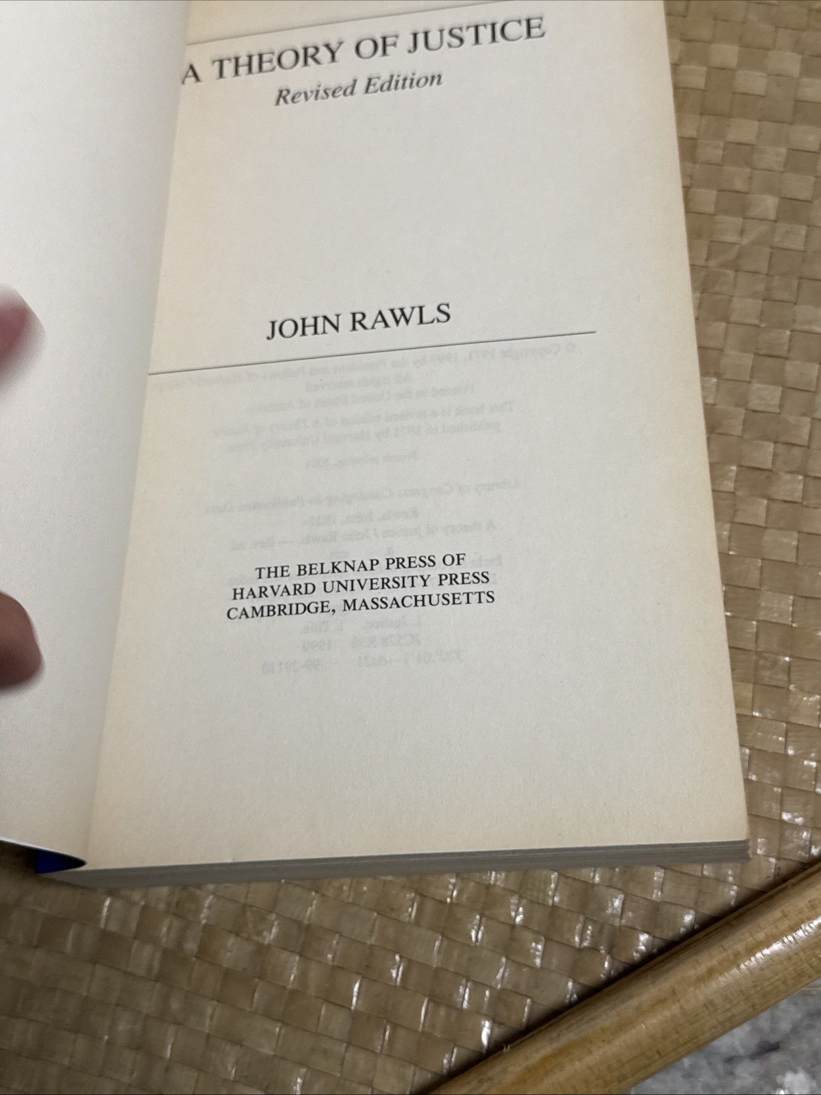 Theory of Justice : Revised Edition by John Rawls (1999, Trade Paperback)