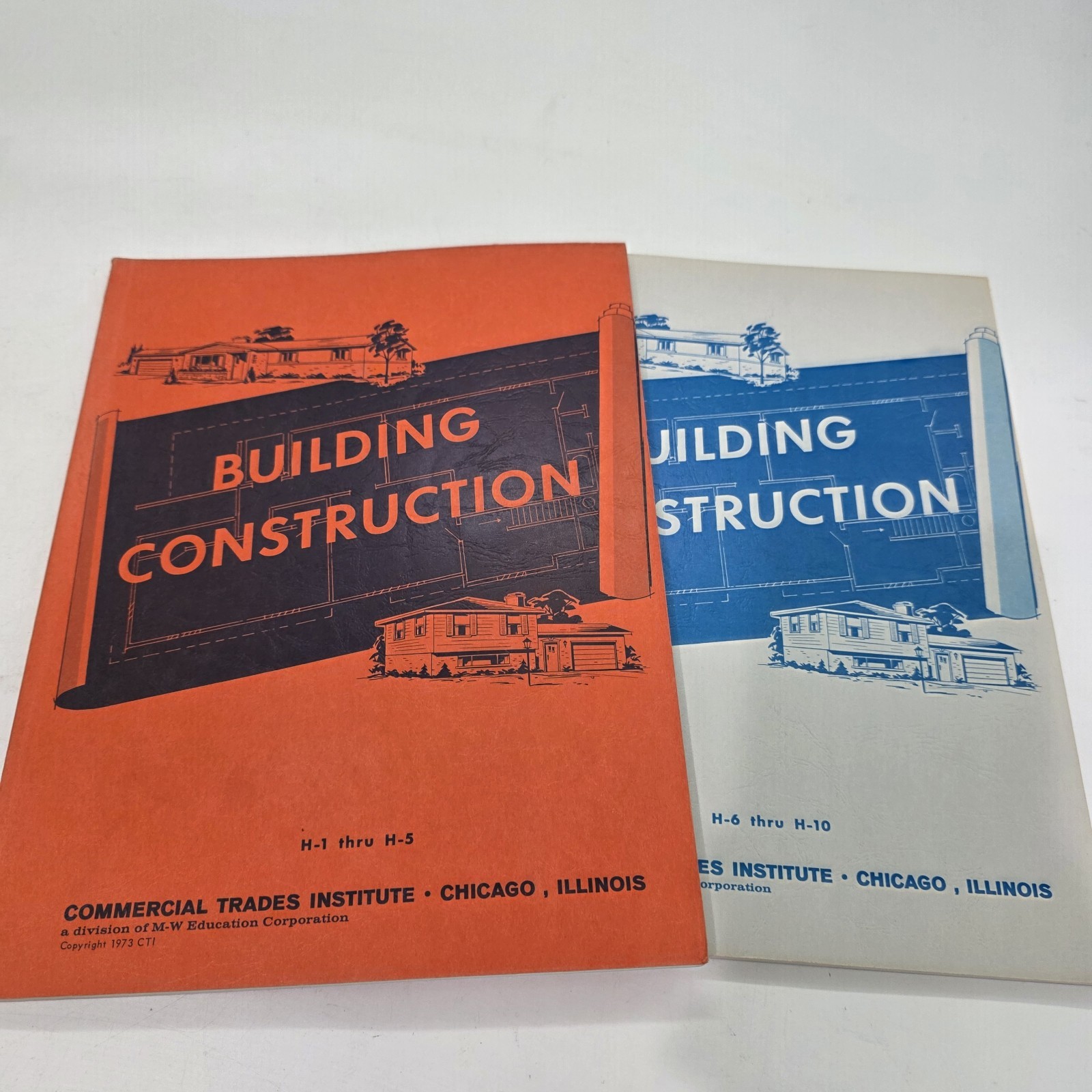 Building Construction Books Lot Of 19 Commercial Trades Institute 1969-1973