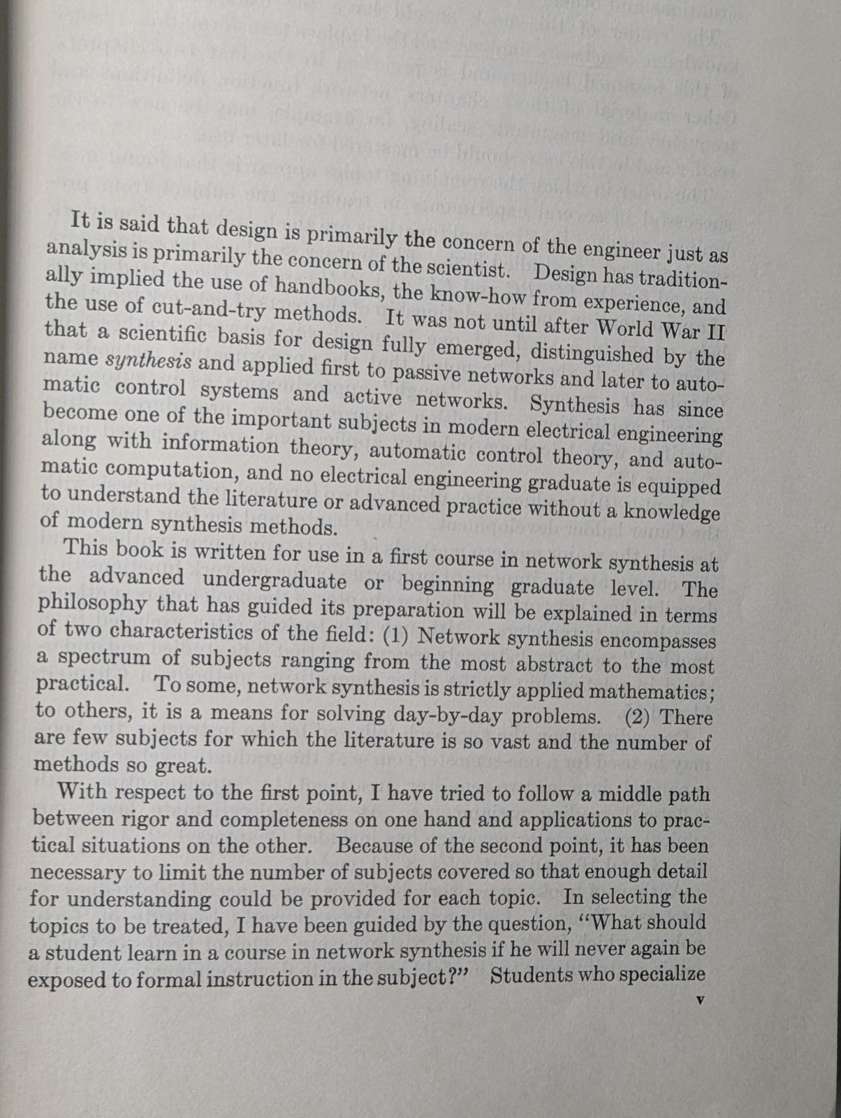 Introduction To Modern Network Synthesis Van Valkenburg 2nd 1962 Acceptable