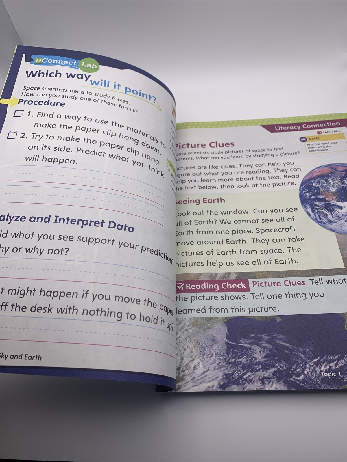 Elevate Science Homeschooling Grade 1 Florida Textbook/Workbook New – No Writing