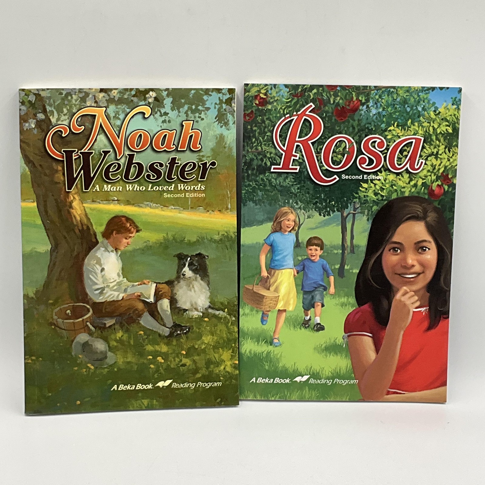 Abeka Reading Program Grade 5 lot of 2 Noah Webster & Rosa 2nd Edition Paperback