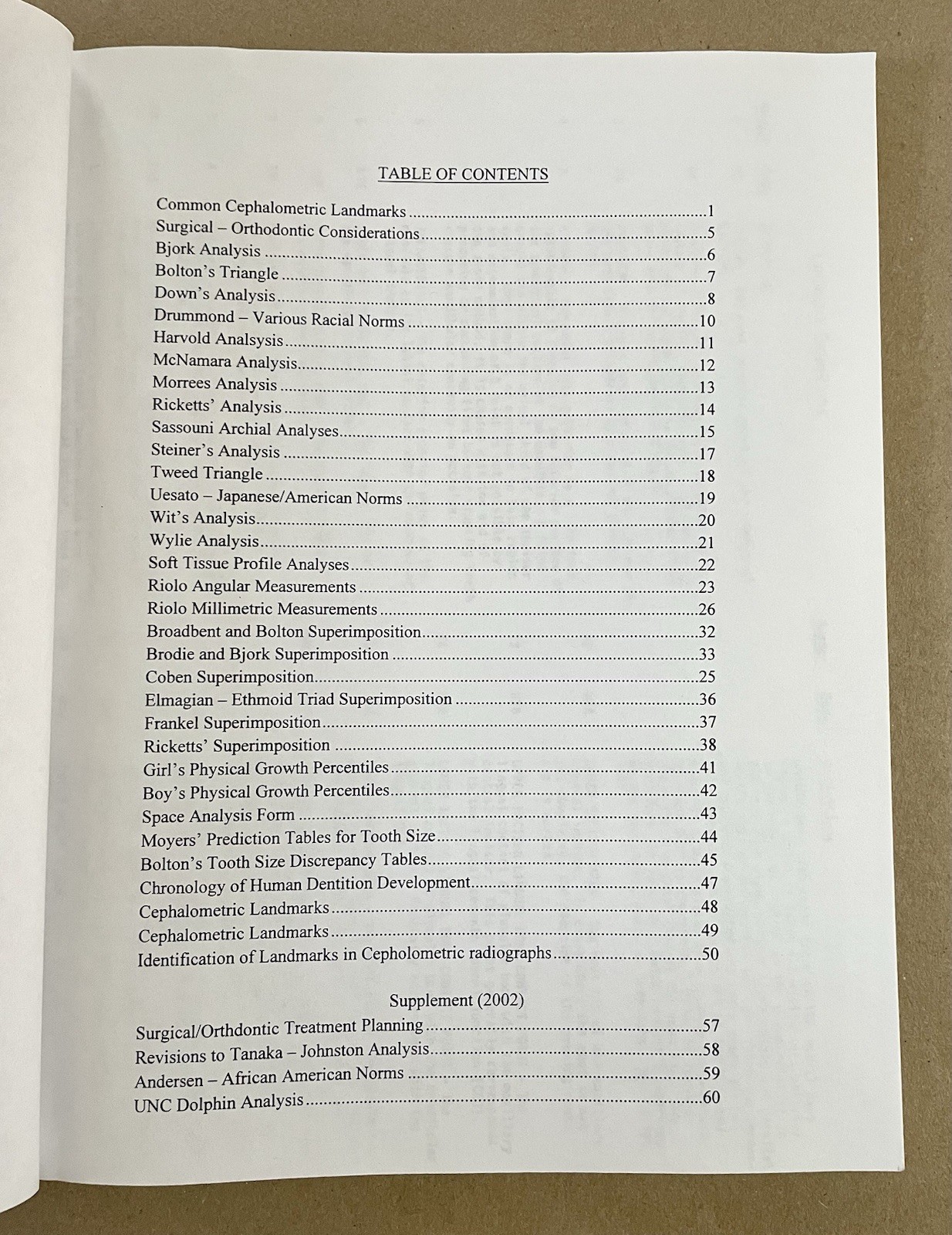 2 LOT Contemporary Cephalometric Radiography & Cephalometric Analysis Manual VG!