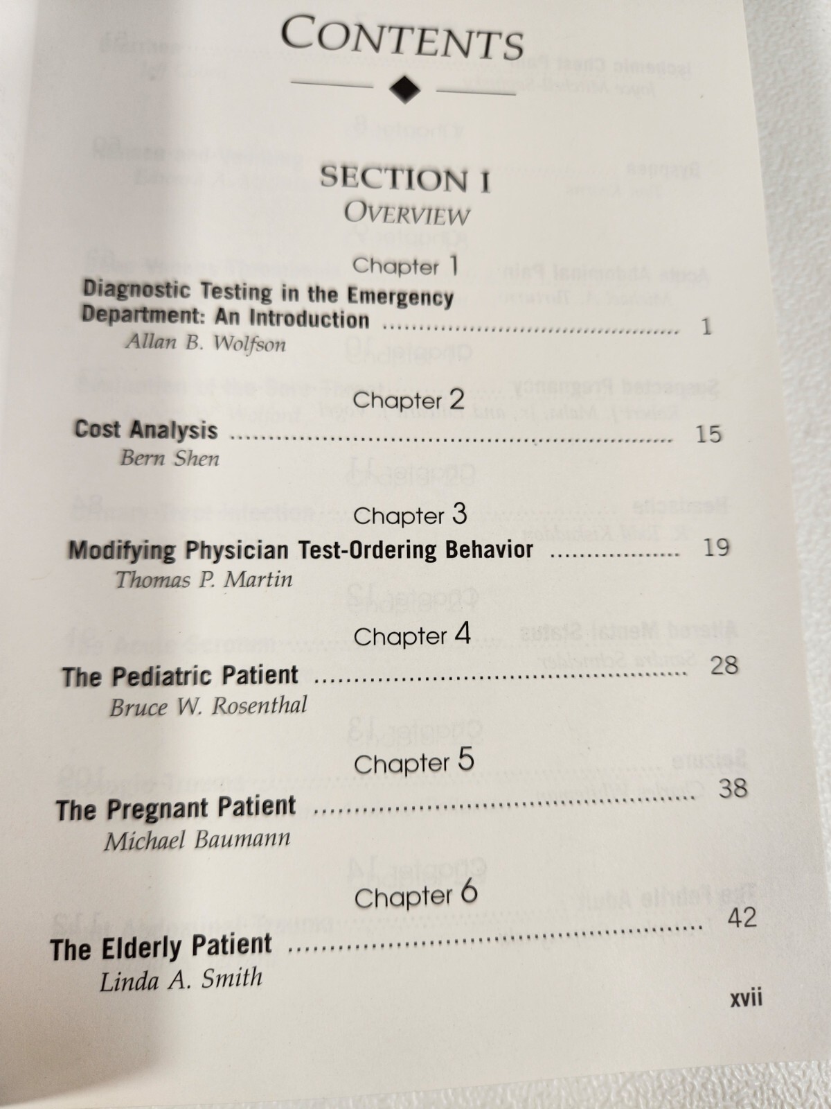 Diagnostic Testing in Emergency Medicine (Wolfson , Paris 1996) Softcover F/S
