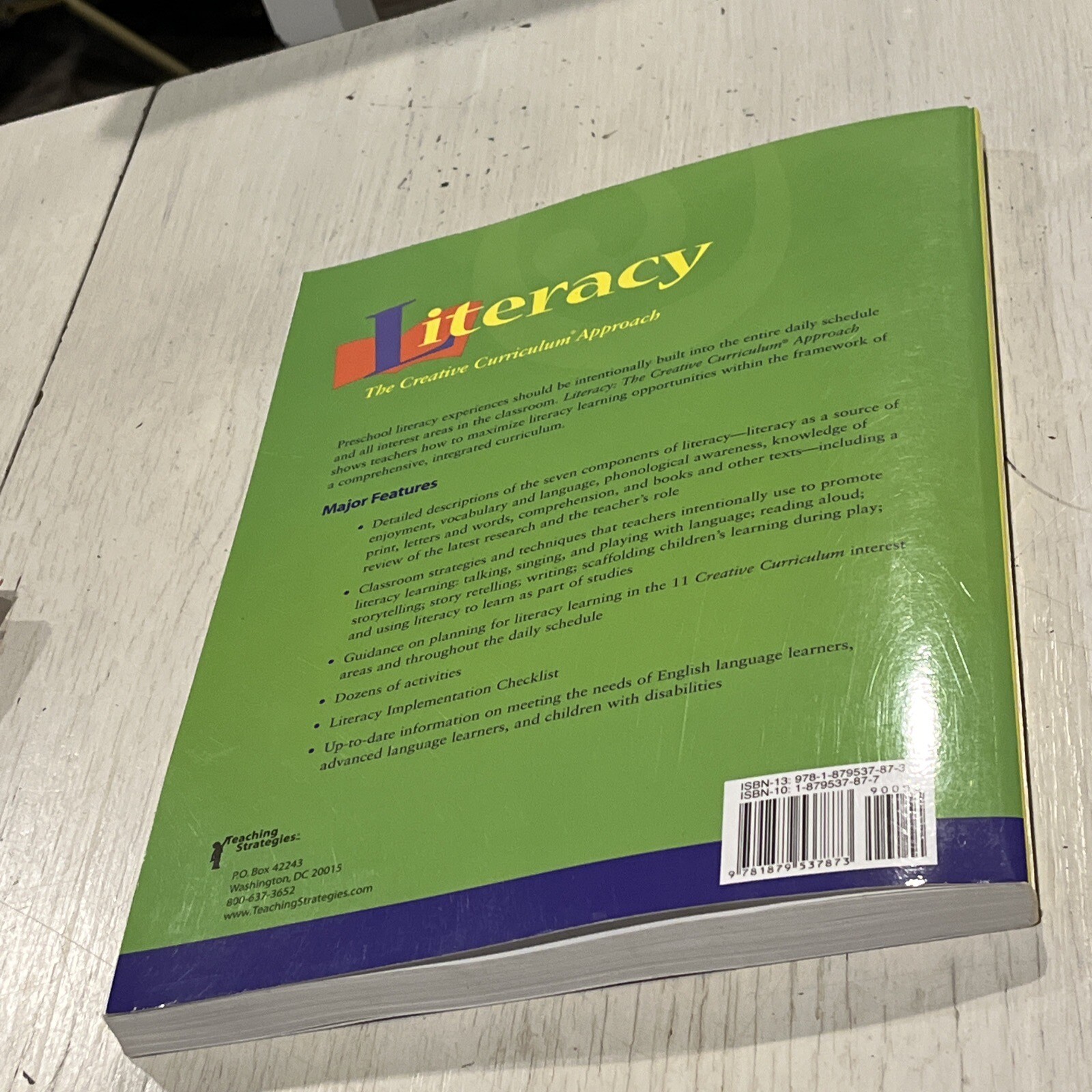 Literacy: The Creative Curriculum Approach~great For Homeschooling~extra Help