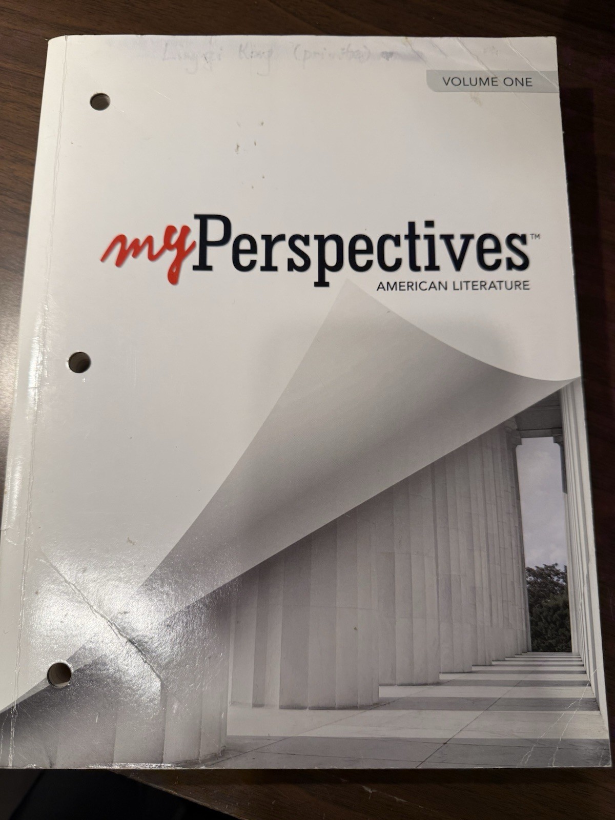 myPerspectives American Literature Volume One Pearson High School Textbook