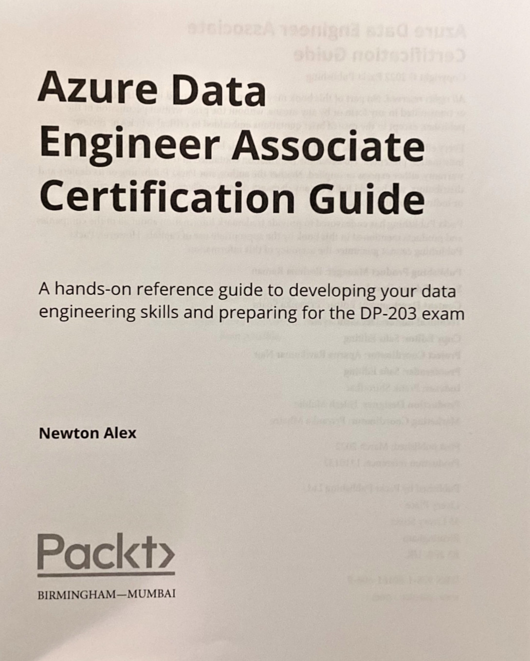 AZURE DATA ENGINEER ASSOCIATE CERTIFICATION GUIDE …for the DP-203 EXAM