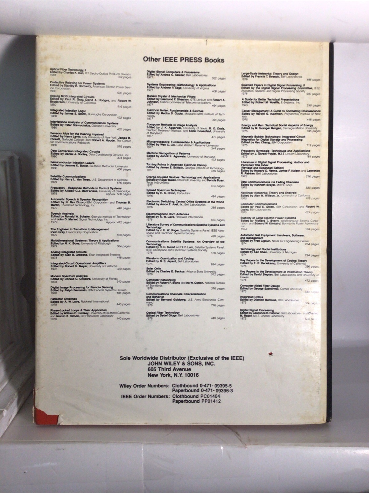 Adjustable Speed AC Drive Systems – IEEE Press 1981 HC/DJ