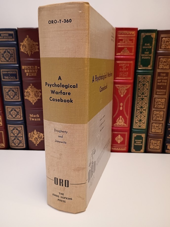 A Psychological Warfare Casebook by Daugherty (John Hopkins) #606 of 700 Printed