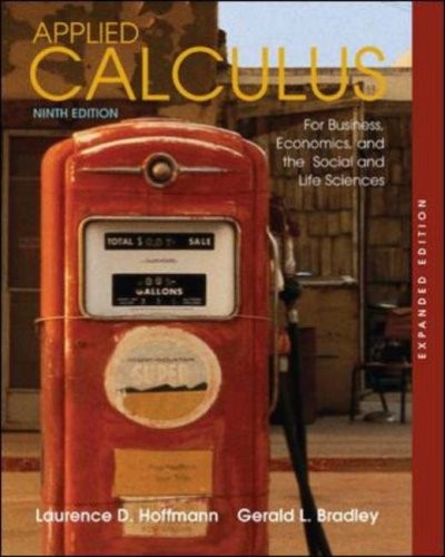 Applied Calculus: For Business, Economics, and the Social and Life Sciences