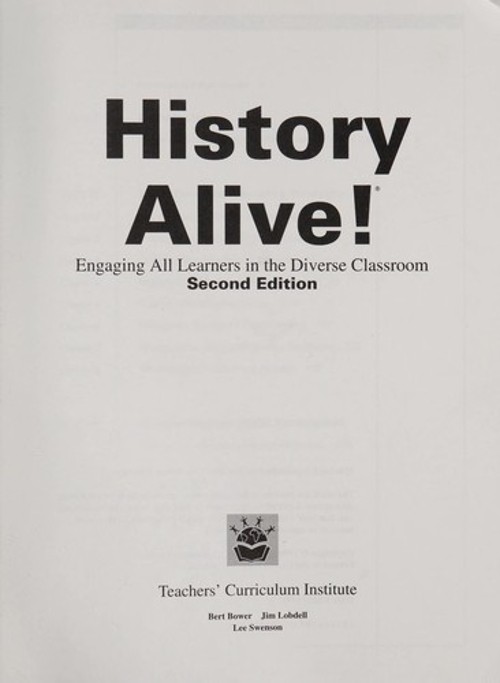 History Alive! : Engaging All Learners in the Diverse Classroom P