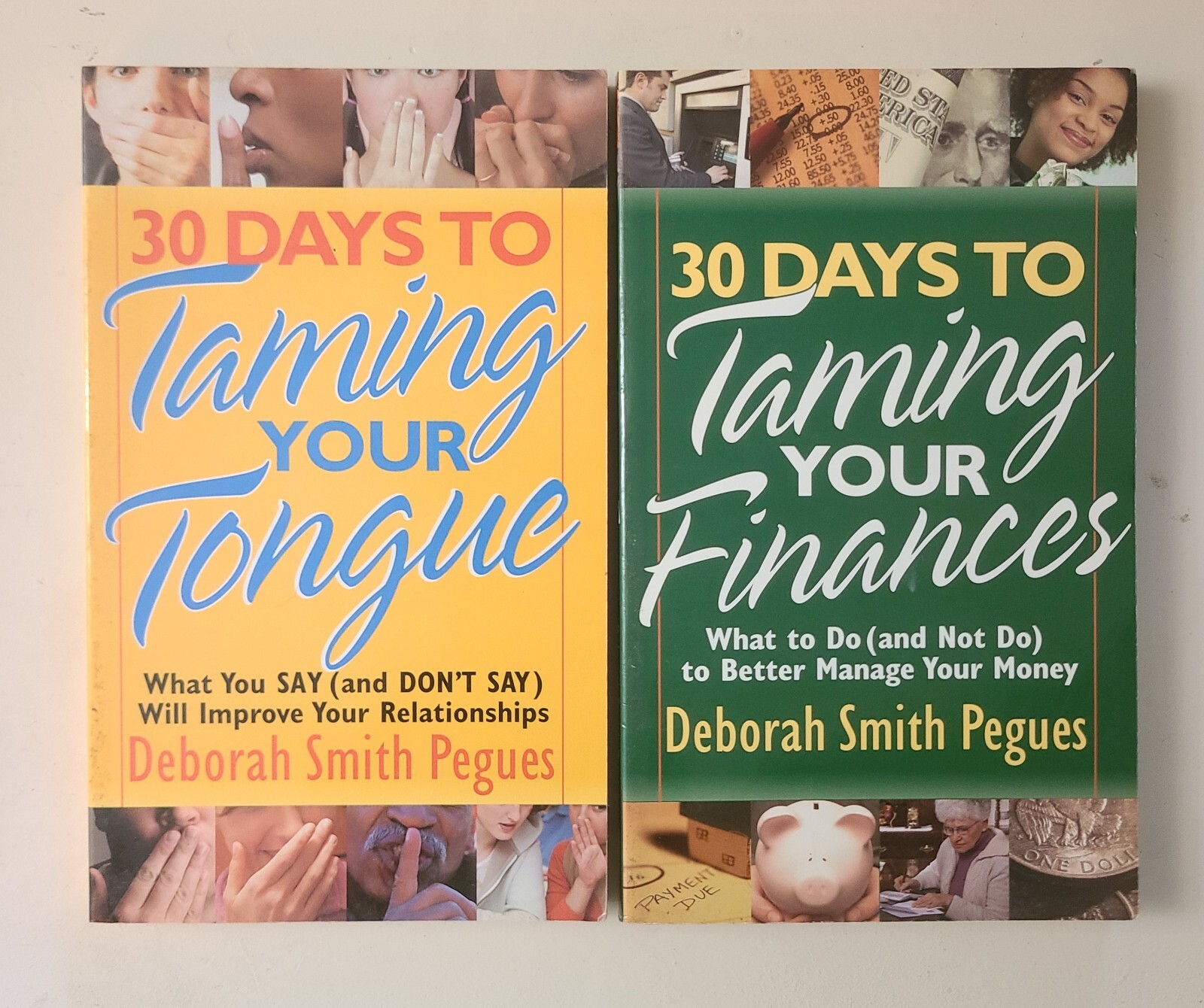 2 Book Lot by Deborah Smith ~30 Day to Taming Your Tongue + Taming Your Finances