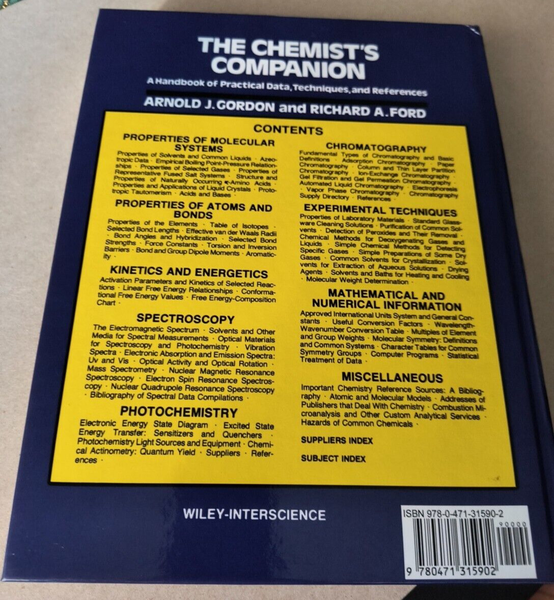Chemist’s Companion : A Handbook of Practical Data, Techniques, and…