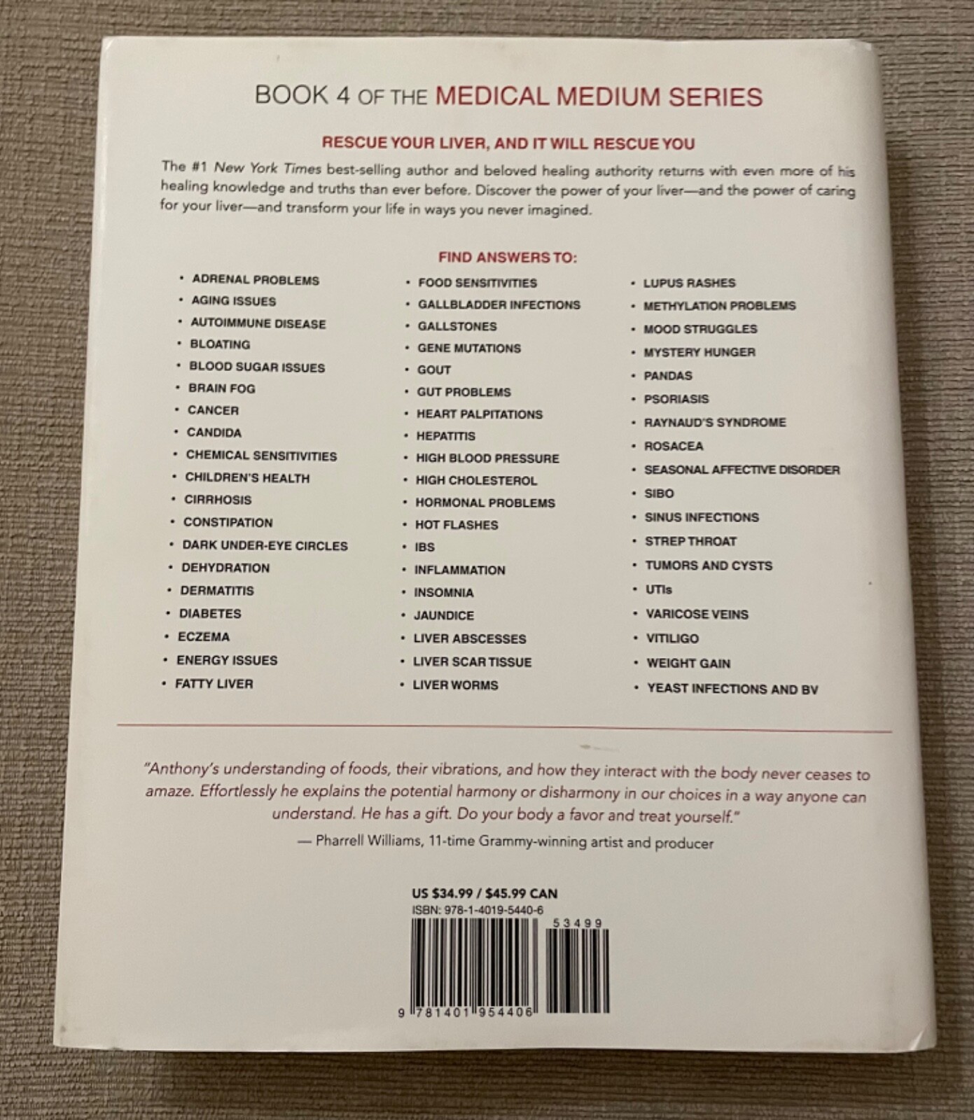 Medical Medium Liver Rescue : Answers to Eczema, Psoriasis, Diabetes, Strep,…