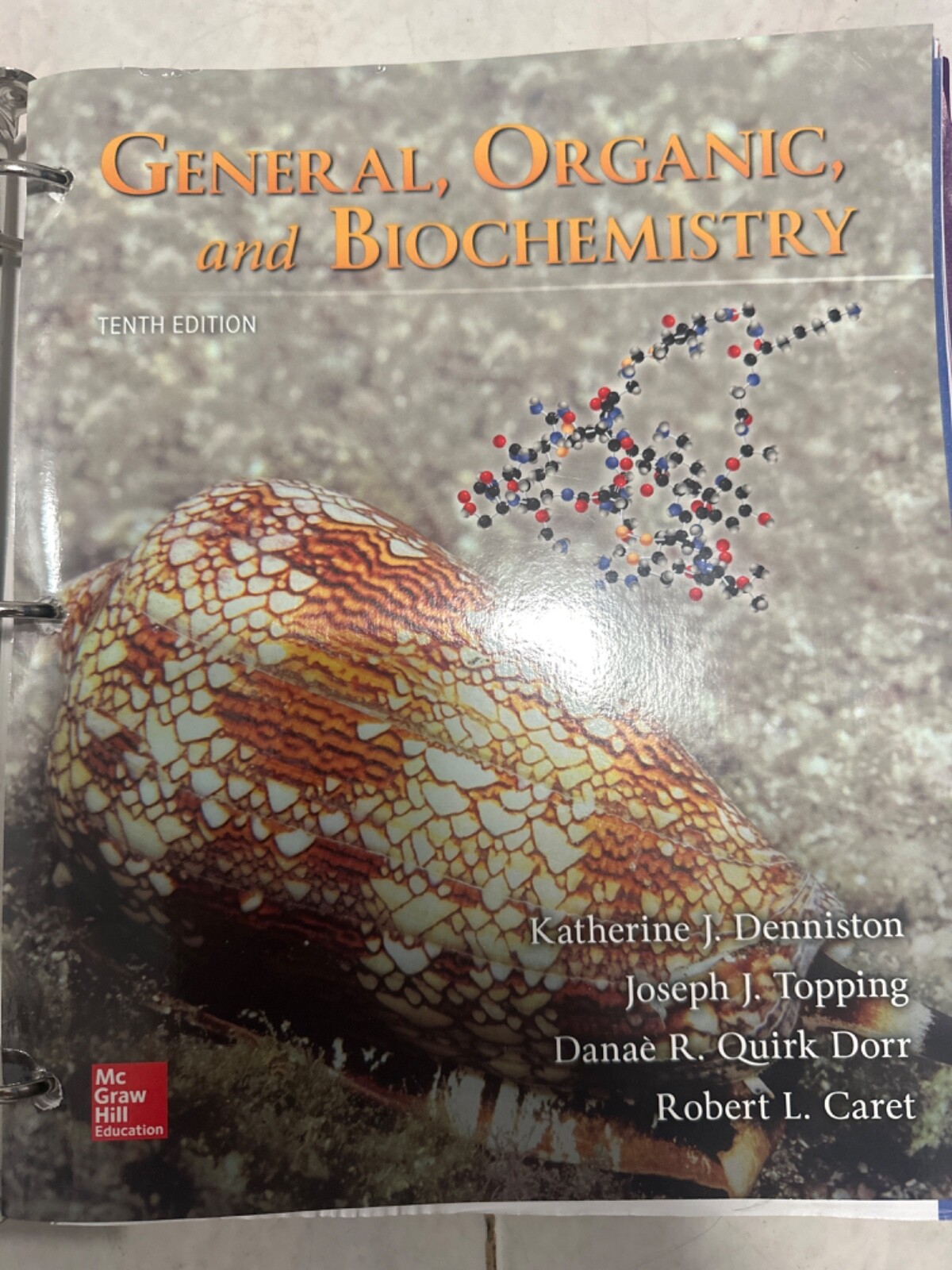 Loose Leaf for General, Organic, and Biochemistry by Joseph J. Topping,…