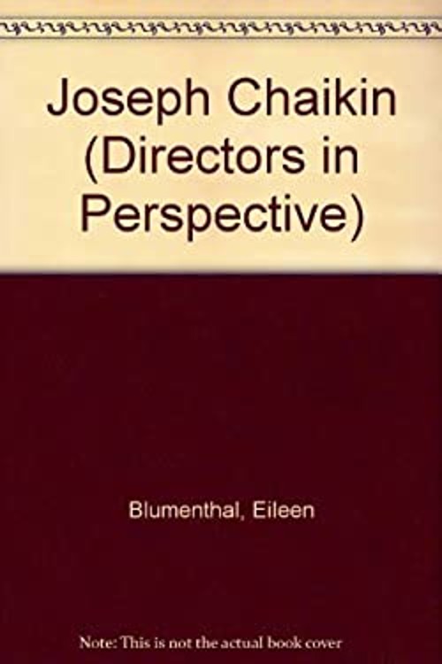 Joseph Chaikin Hardcover Eileen Blumenthal