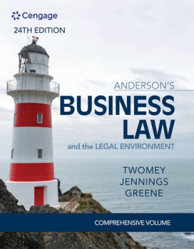 Andersons Business Law The Legal Environment – Comprehensive Edition ( – GOOD