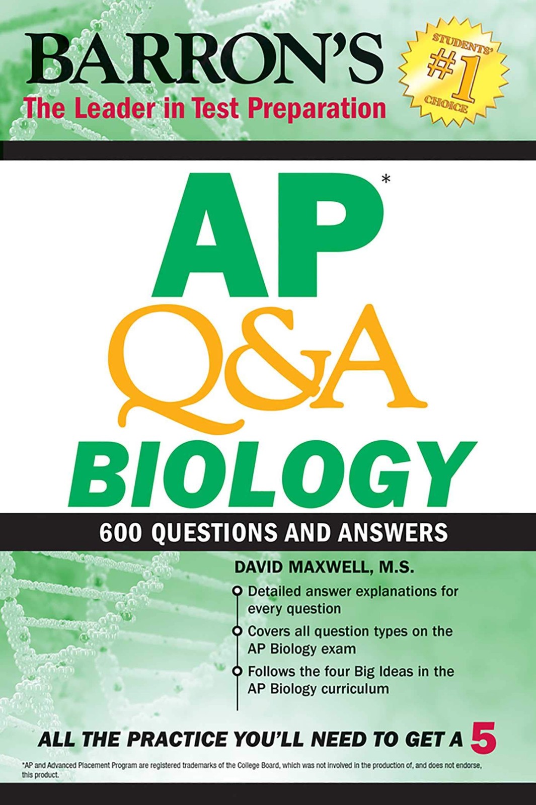 AP Q&A Biology: With 600 Questions and Answers (Barron’s AP)