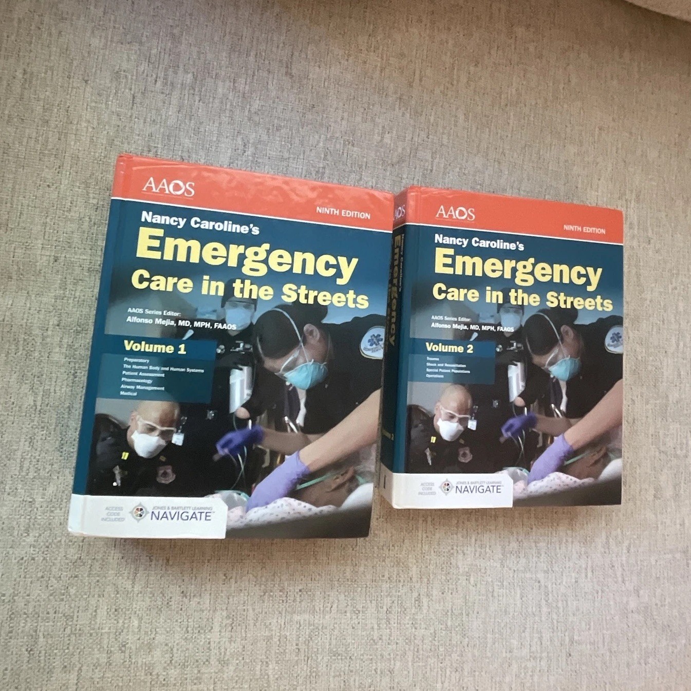 AAOS Nancy Caroline’s Emergency Care in the Streets 9th Ed 2020 Vol 1-2 PB