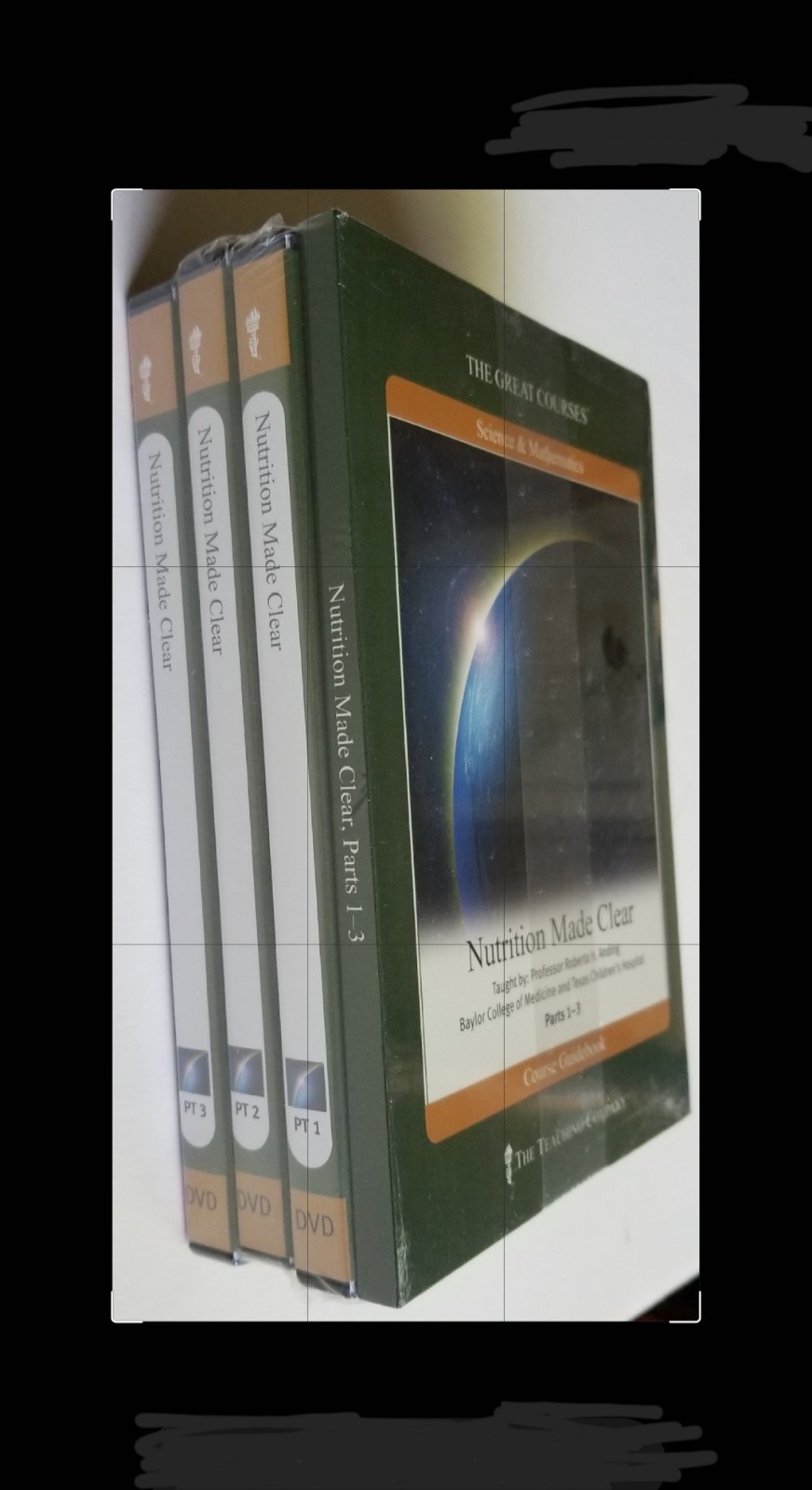 *NEW & SEALED 6-DVD & Book Set* Nutrition Made Clear The Great Courses Guidebook