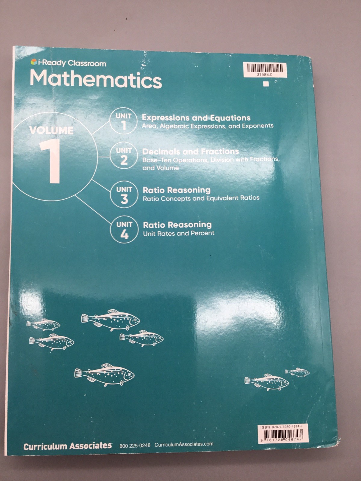 i-Ready Classroom Mathematics grade 6 Volume 1 Workbook
