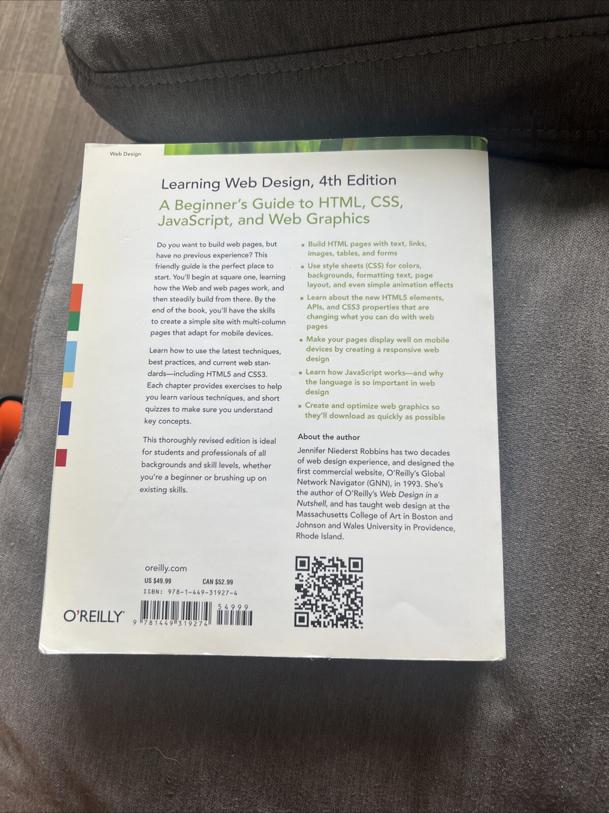 Learning Web Design: A Beginner’s – Paperback, by Robbins Jennifer – Very Good