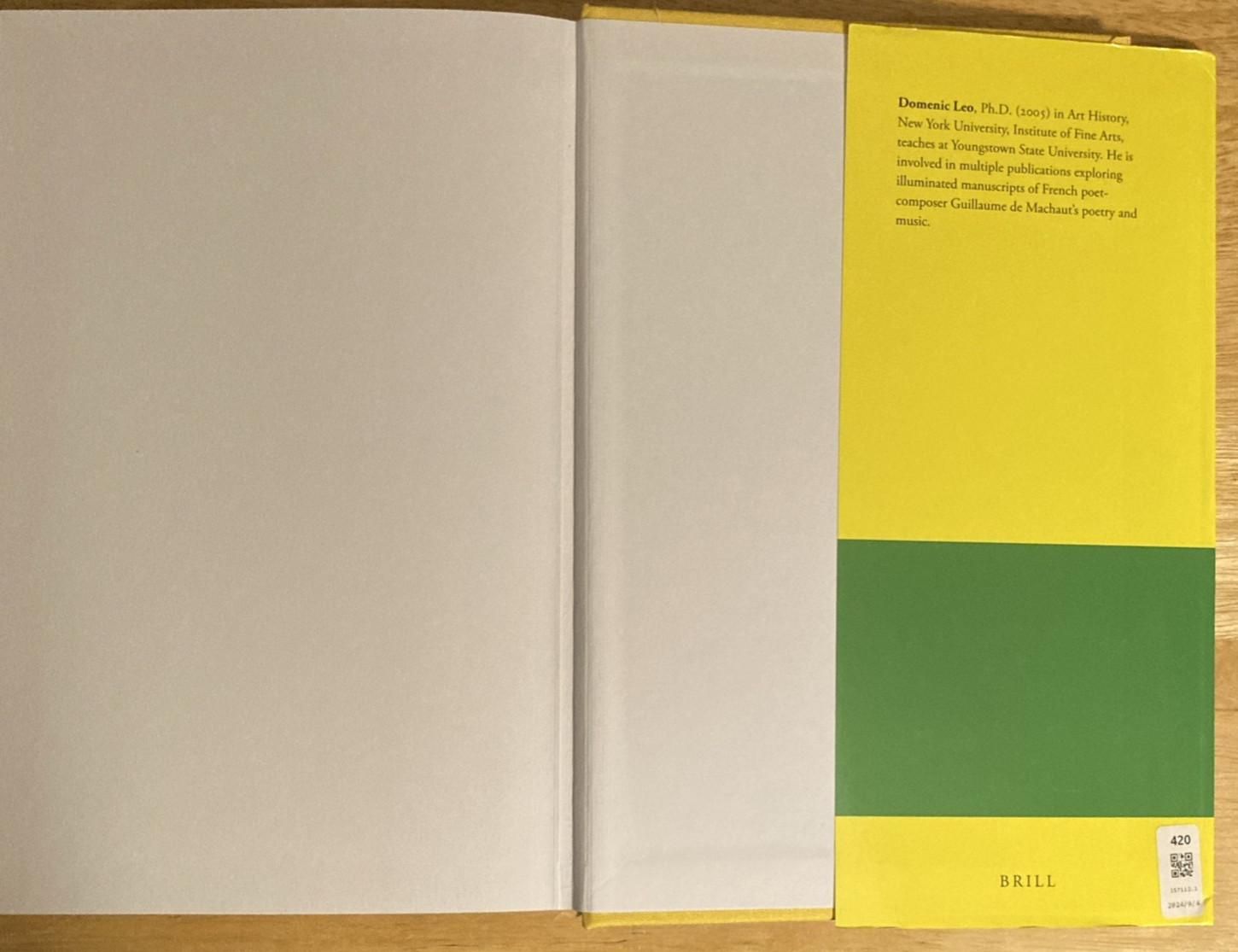 Images Texts Marginalia Vows of the Peacock Domenic Leo Brill Hardcover