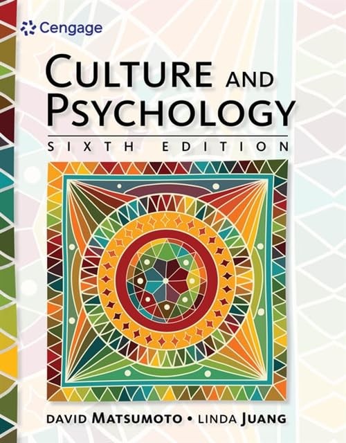 Culture and Psychology – hardcover Matsumoto, David|Juang, Linda