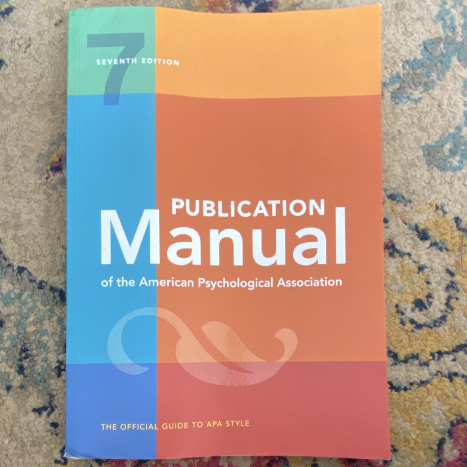 Publication Manual APA 7th Edition Paperback American Psychological Assoc
