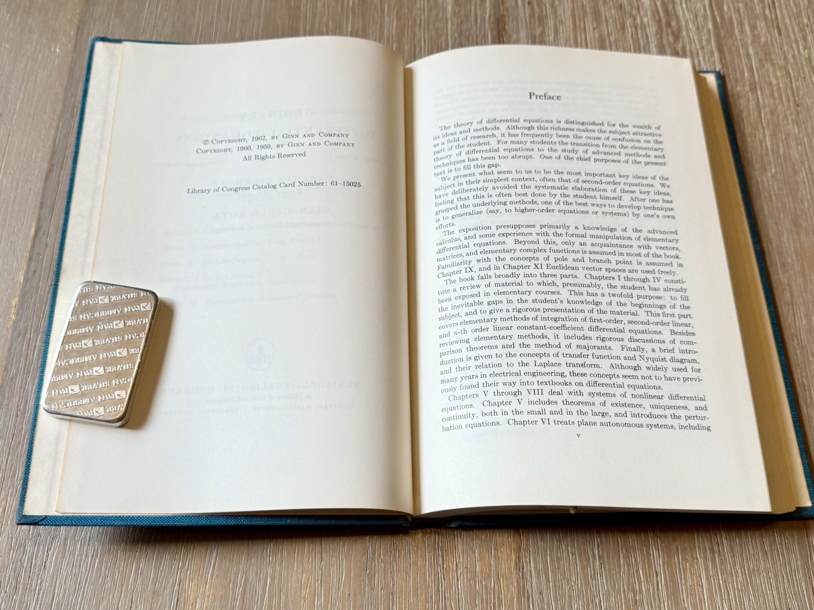 Ordinary Differential Equations by Garrett Birkhoff & Gian-Carlo Rota 1962 HC