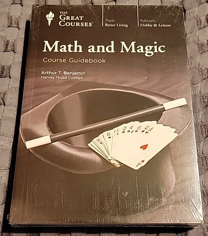 NEW Math and Magic by Arthur T. Benjamin (Course Guidebook & DVD, 2018) SEALED