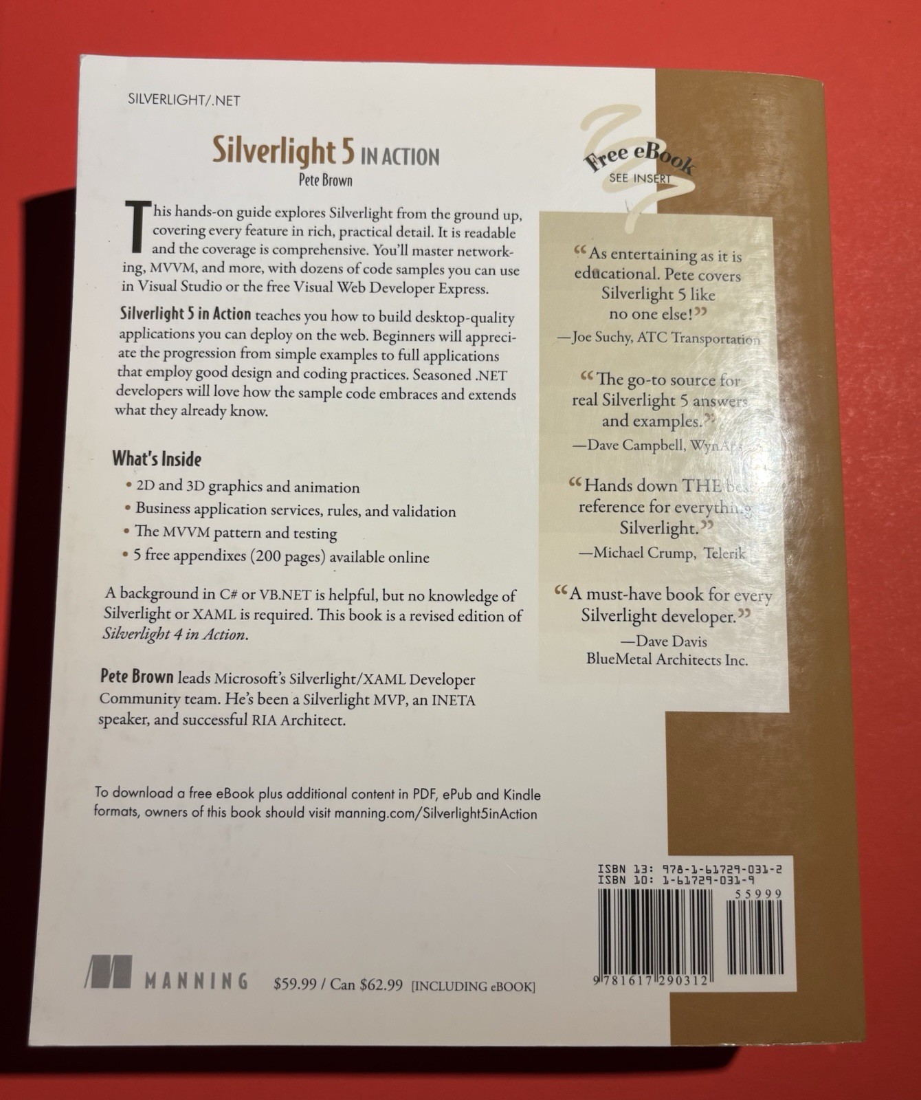Silverlight 5 in Action (Revised Ed. of Silverlight 4) P. Brown 2012 Manning PB