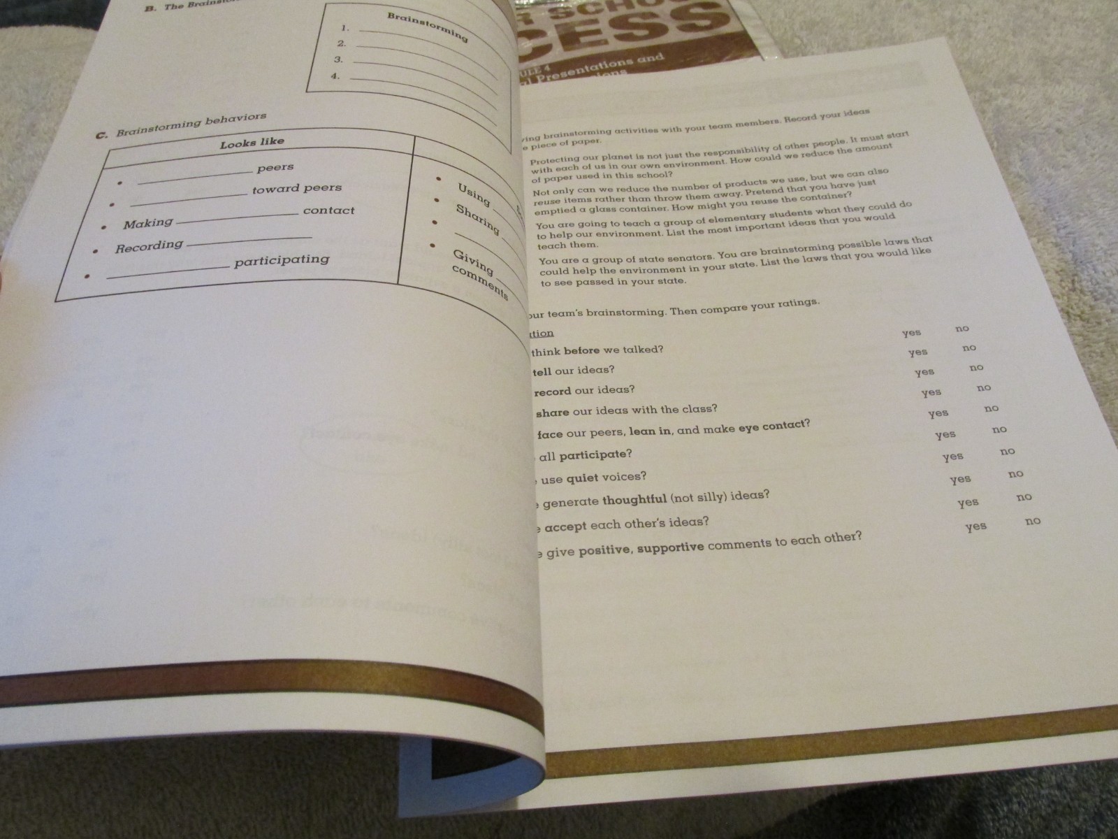 Advanced Skills for School Success Module 4 Verbal Presentation Guide Lesson LOT