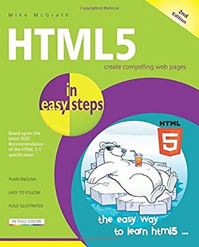 HTML5 in easy steps, 2nd Edition, McGrath 9781840787542 Fast Free Shipp PB.+