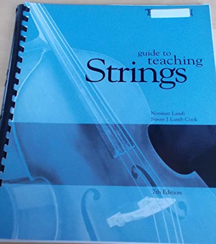 Guide To Teaching Strings – Plastic Comb By Cook, Susan J. Lamb – GOOD