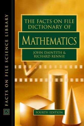 The Facts On File Dictionary – Paperback, by Daintith John; Rennie – Very Good