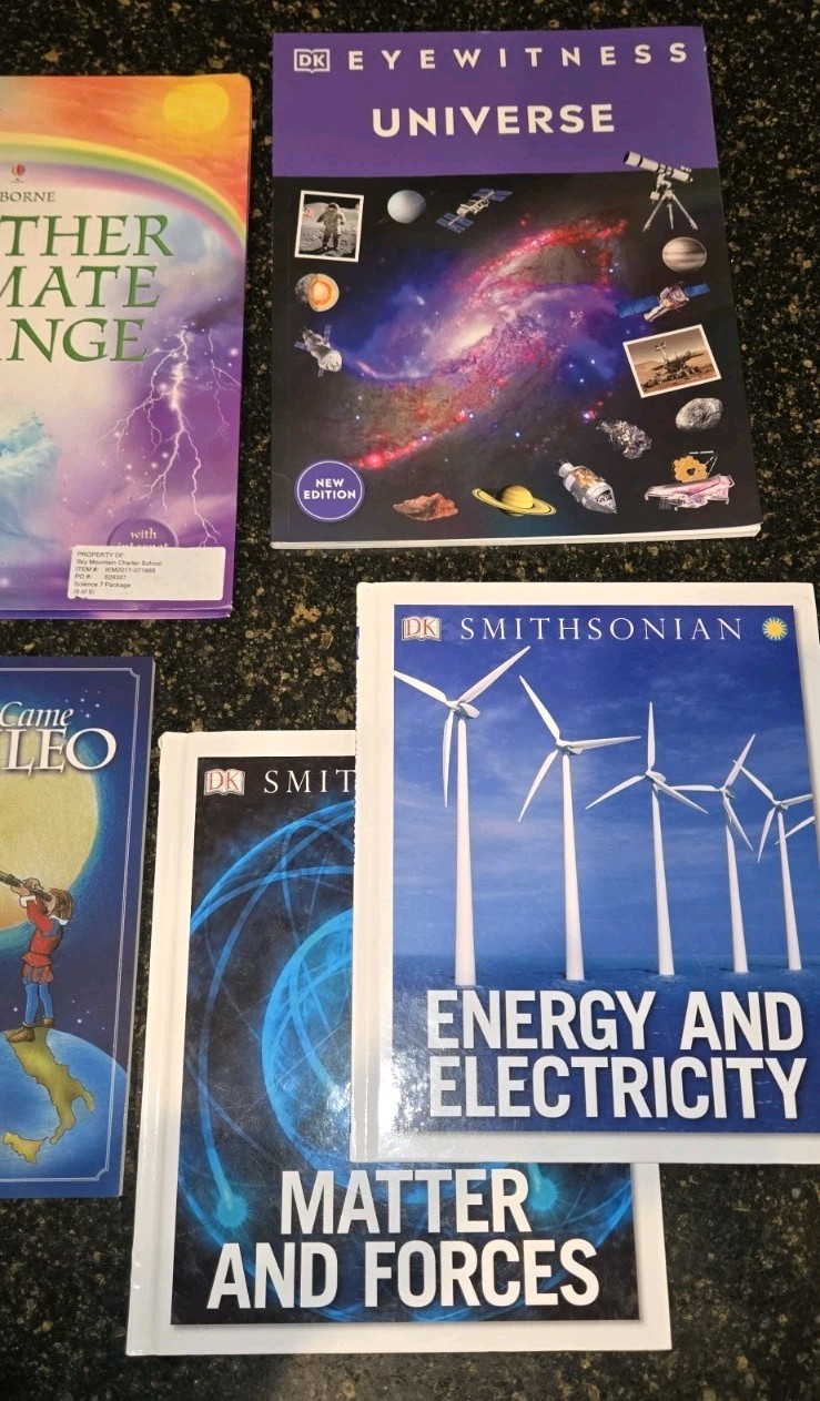EARTH & SPACE BOOK LOT for BookShark Science Level G or Sonlight Science Level F