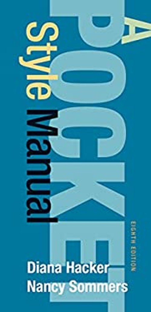A Pocket Style Manual Spiral Nancy, Hacker, Diana Sommers