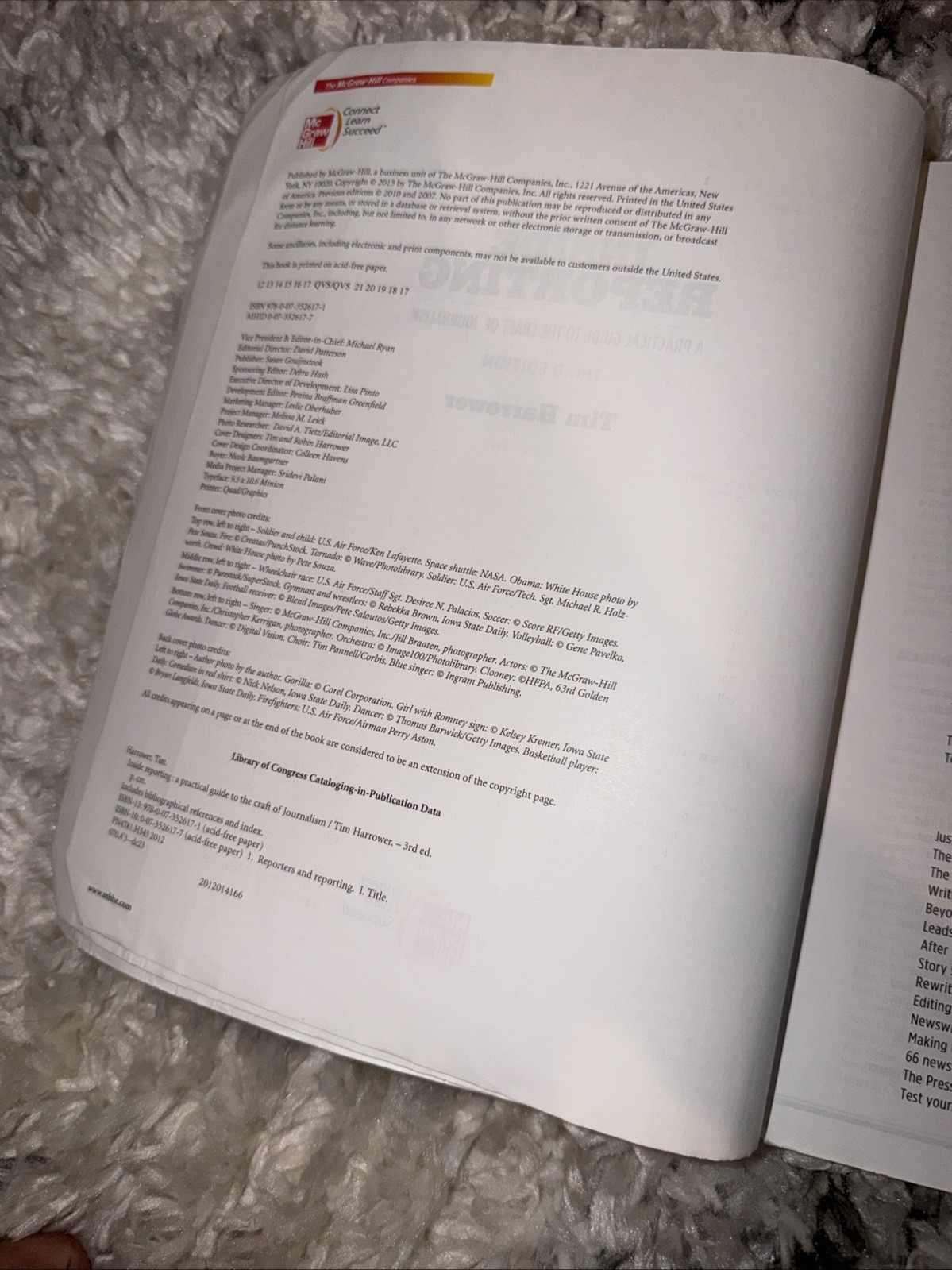 INSIDE REPORTING Practical Guide to the Craft of Journalism by Tim Harrower 2012