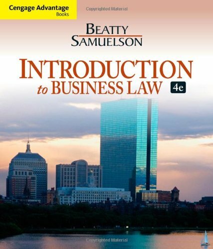 Introduction to Business Law by Jeffrey Beatty