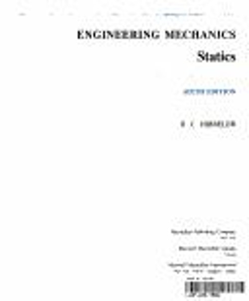 Engineering Mechanics : Statics Hardcover Russell C. Hibbeler