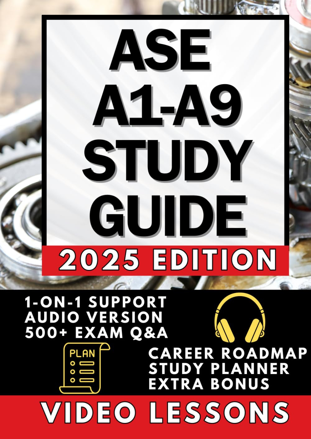 ASE Guide Study Test A1-A9 Prep 2024-2025: SERIES, All One the NEW for Motor