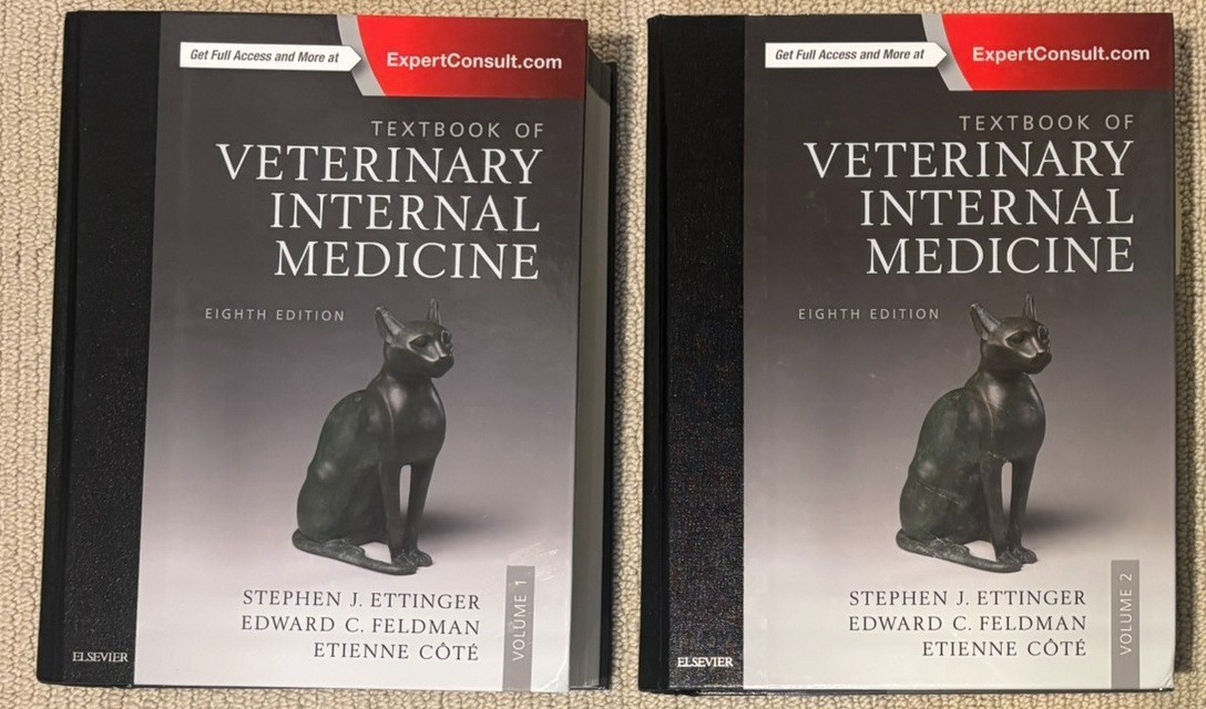 2 Volumes Textbook of Veterinary Internal Medicine Expert Consult, 8e