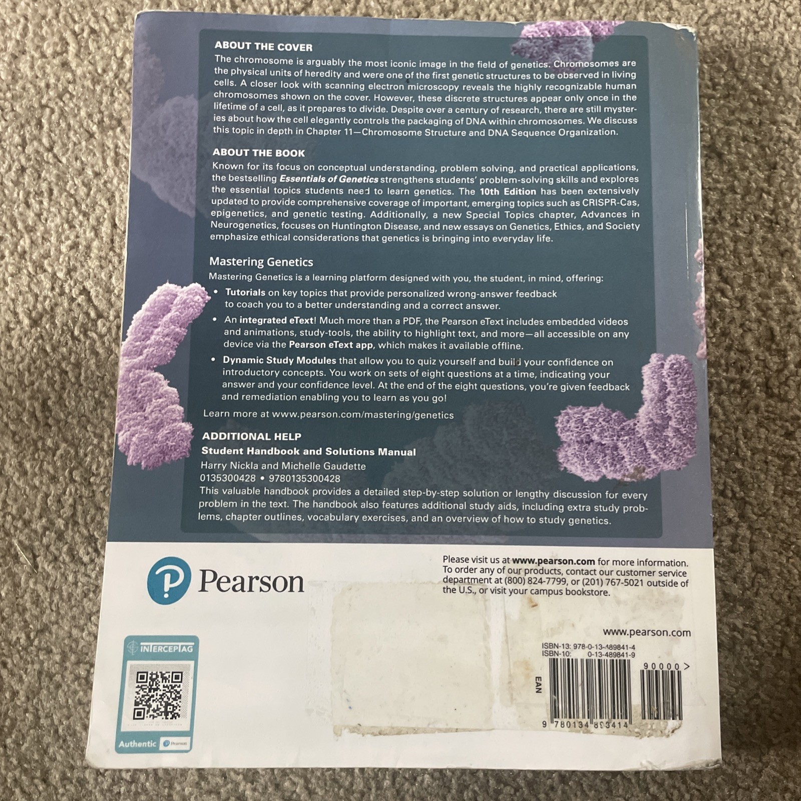 Essentials of Genetics (Tenth Edition) by Klug, Cummings – Paperback