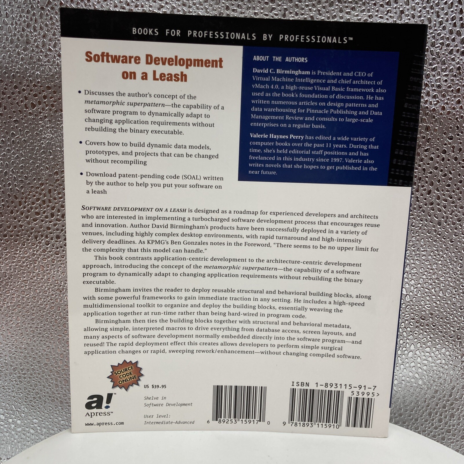 Software Development on a Leash by David Birmingham / Valerie Perry
