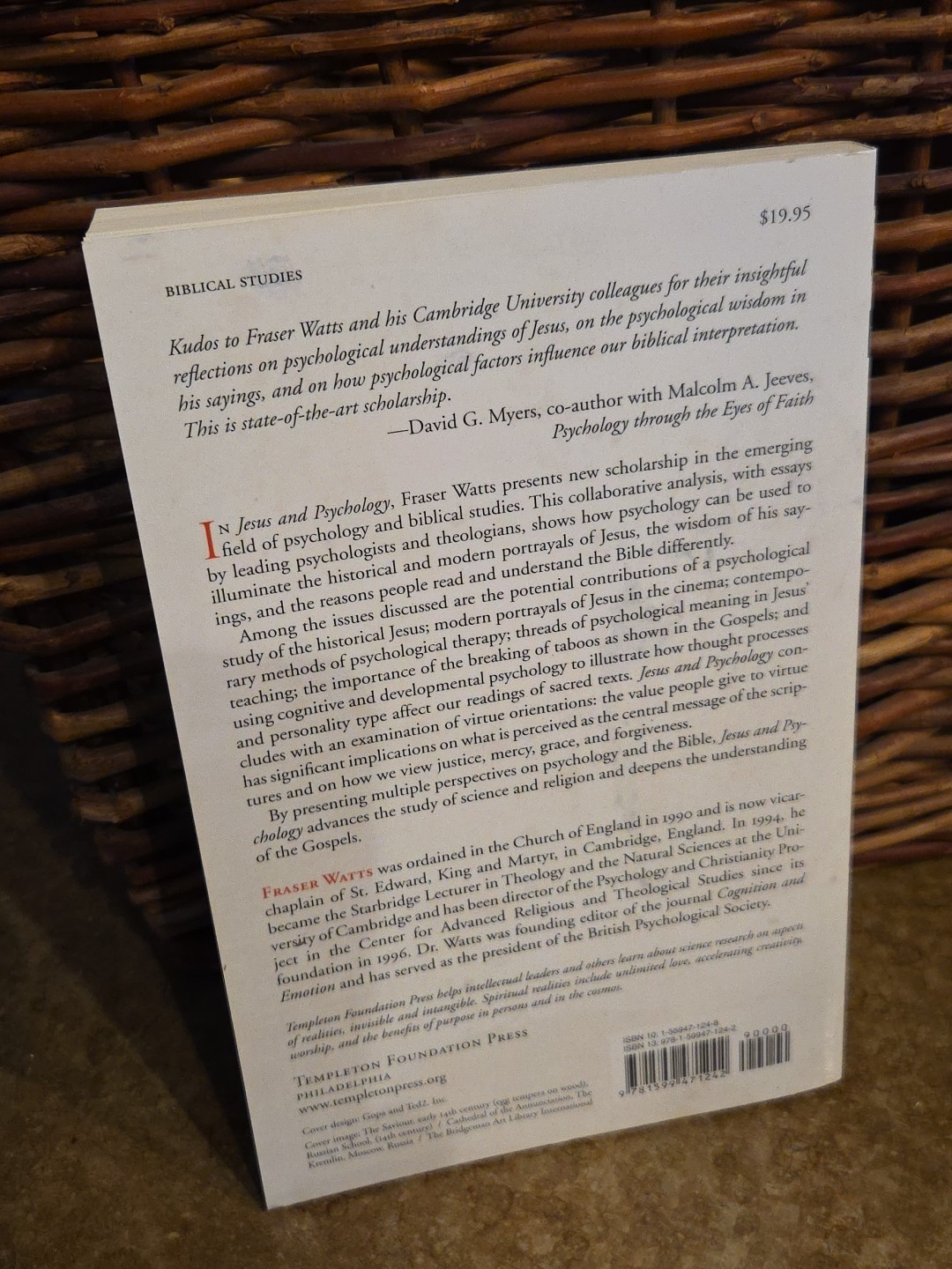 Jesus and Psychology Watts Paperback 2007 VGUC