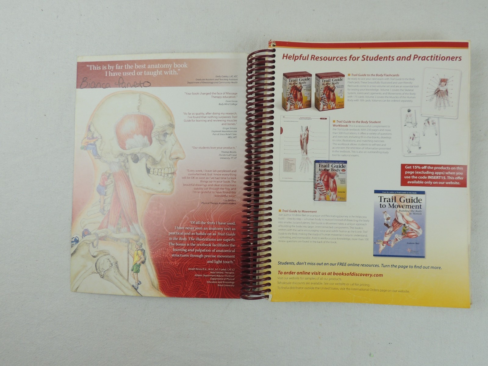 Trail Guide to the Body & Workbook By Andrew Biel 5th Edition – READ DESCRIPTION