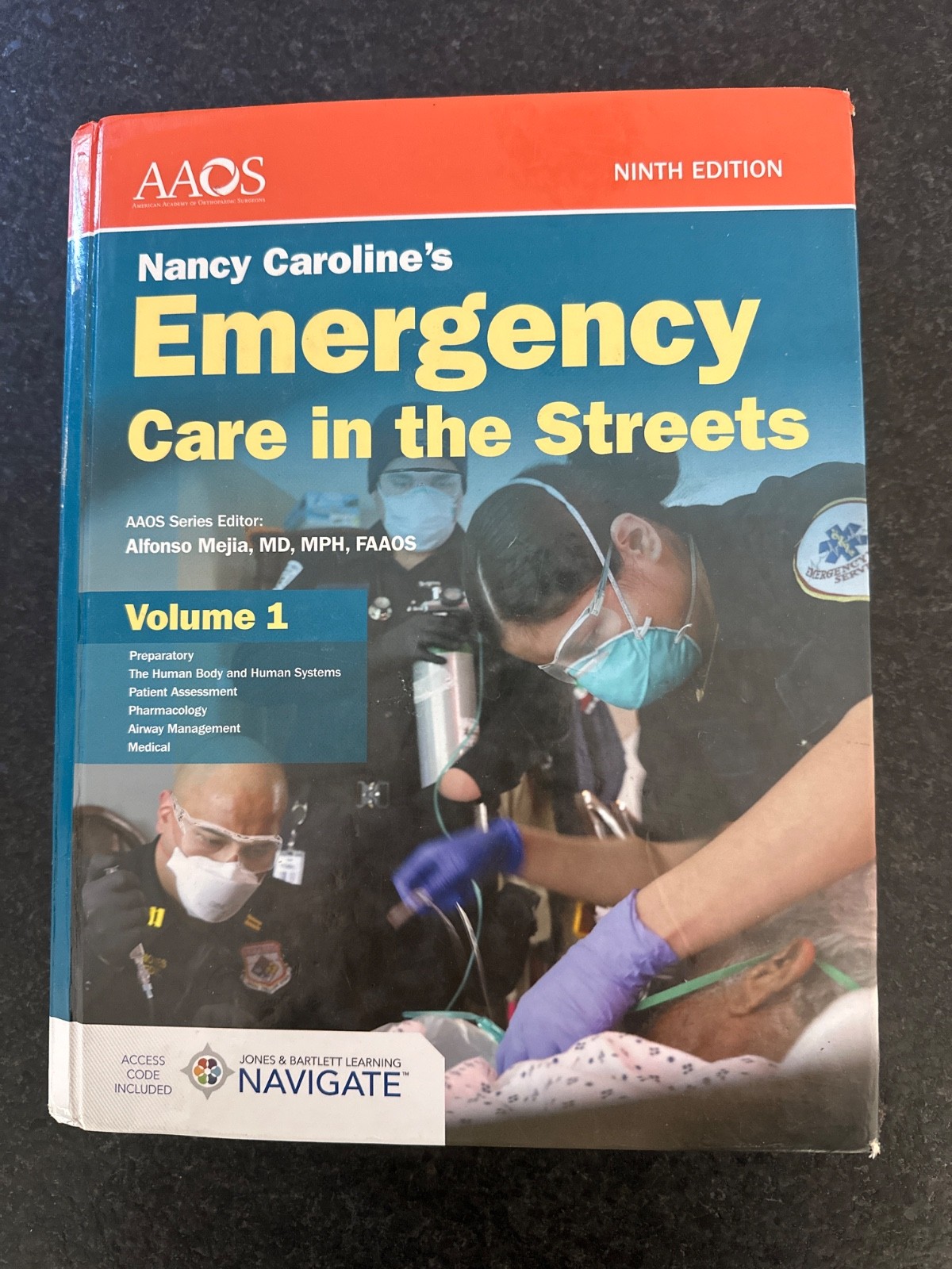 BOOK ALONE: Nancy Caroline’s Emergency Care in the Streets 9e Volume 1 : . by…