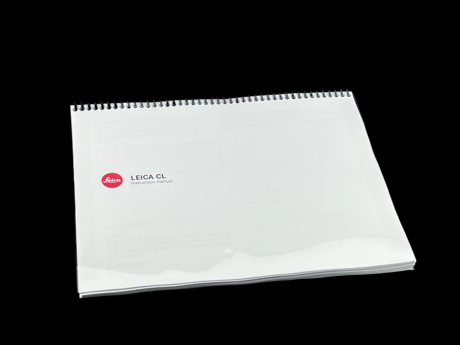 Leica CL Instruction Manual: Full Color 152 Pages & Protective Covers!