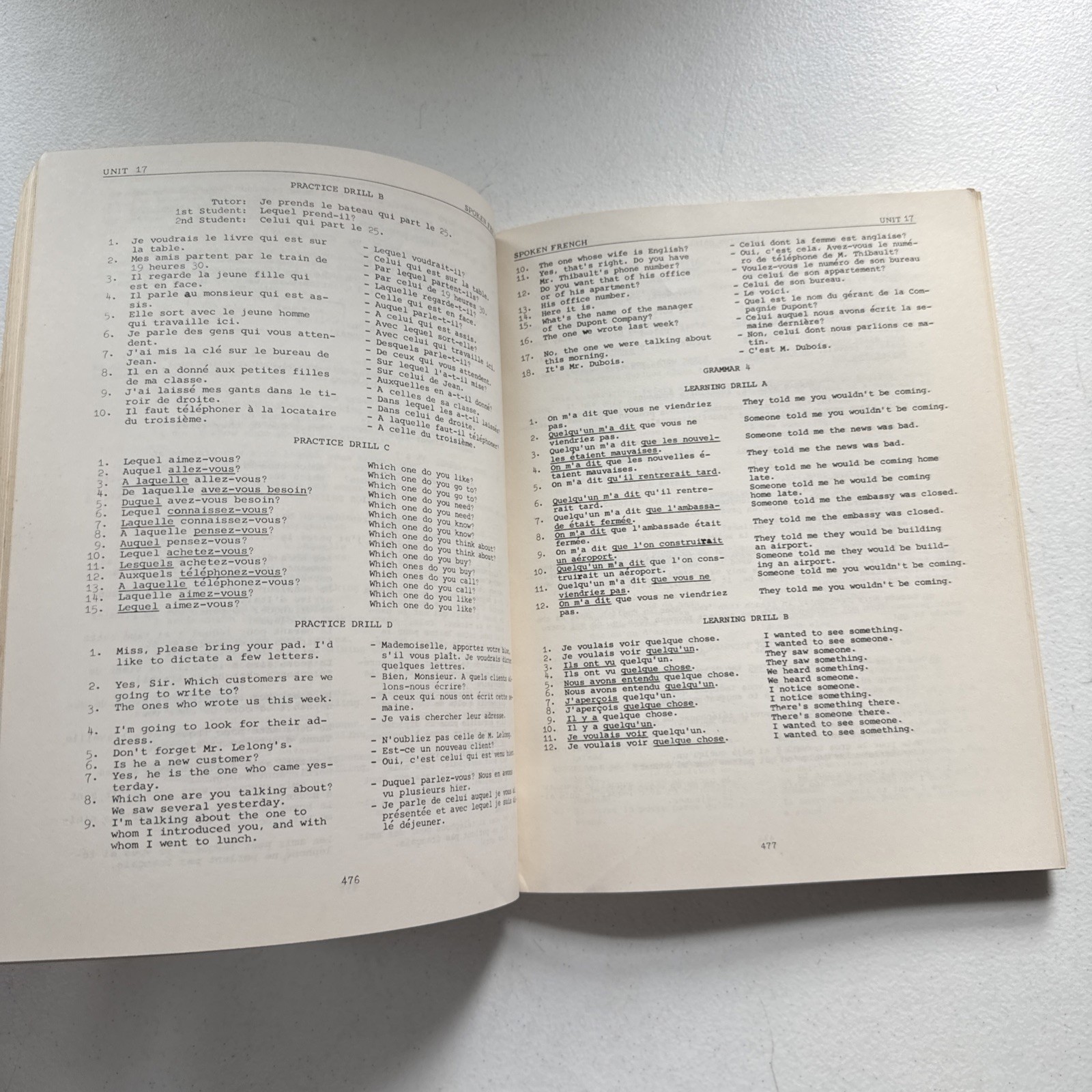Foreign Service Insitute French Basic Course Units 13-24 1960